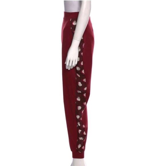 Stella McCartney Wool Harem Cut Joggers Citrus Fruit Appliqués Sz US S IT 40 (V4 - Picture 6 of 10